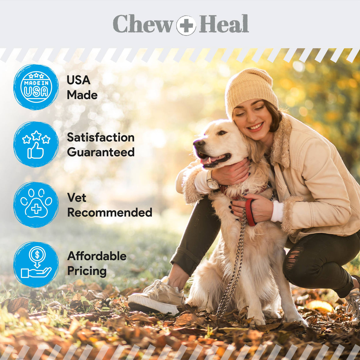 Advanced Dental Support Powder with 6 Actives for Dogs: Large