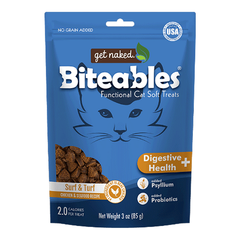 Get Naked Biteables Digestive Plus Cat Treats 3oz