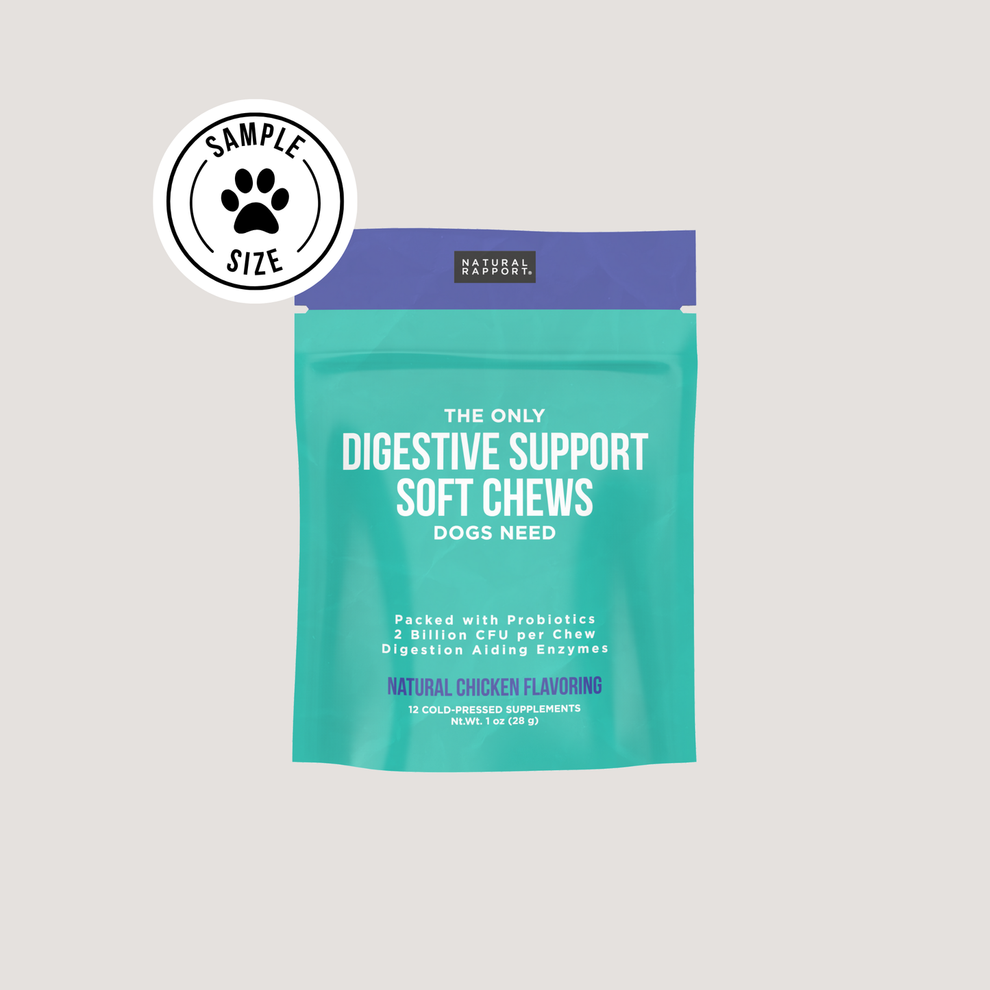 The Only Digestive Support Soft Chews Dogs Need: 120 count jar