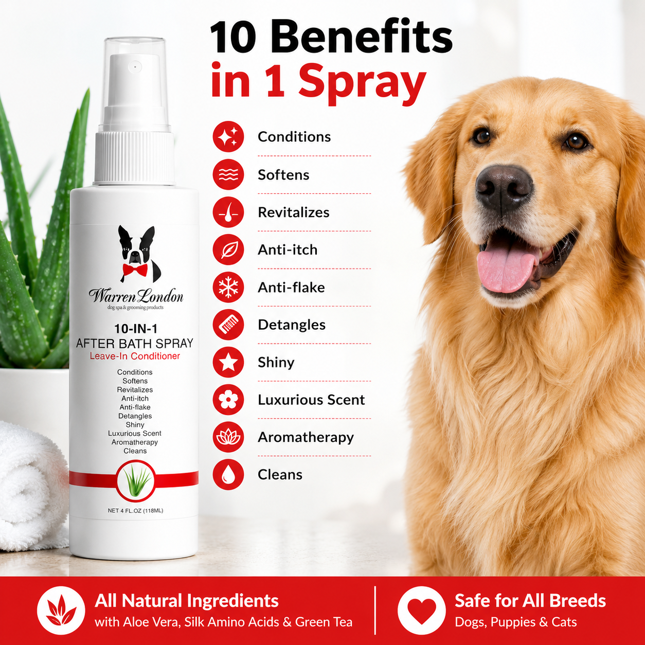 10-in-1 After Bath Spray - 3 Sizes: 4oz