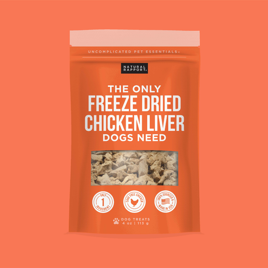 The Only Freeze Dried Chicken Liver Dogs Need: 4 oz bag