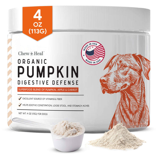 Organic Pumpkin Powder Blend, Digestive Defense for Dogs: 4oz