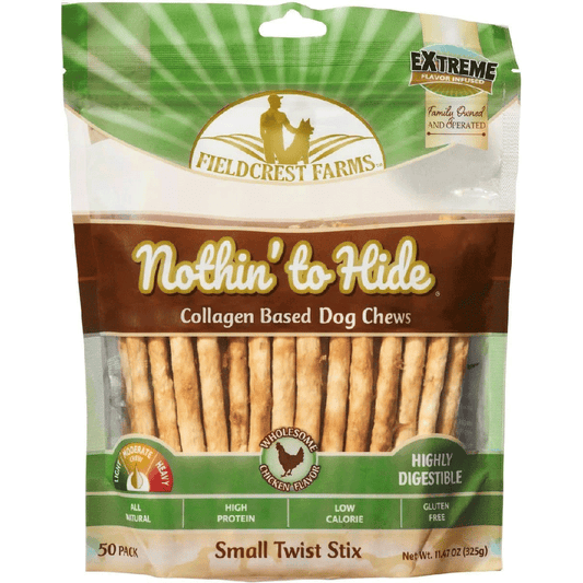 FIELDCREST FARMS Nothin To Hide Twist Stix Chicken S 50pk