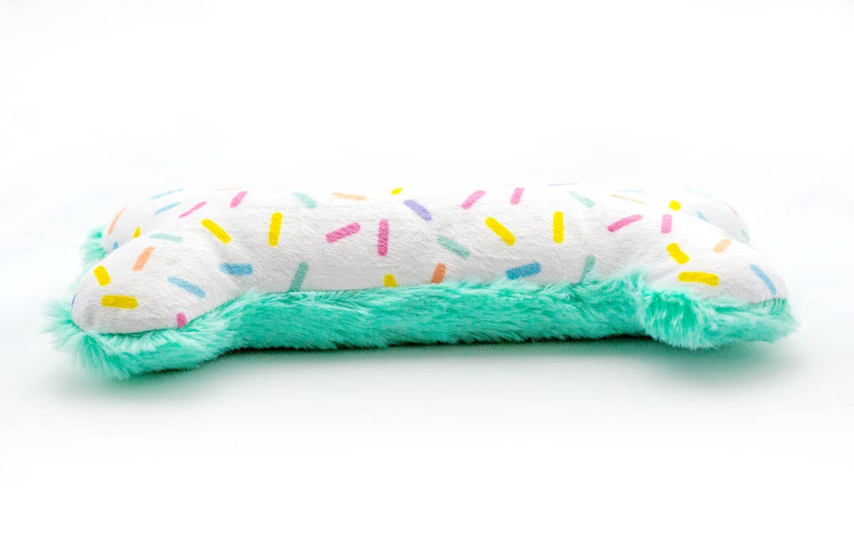 ThoozyPet Birthday Bone Small Plush Dog Toy 8"