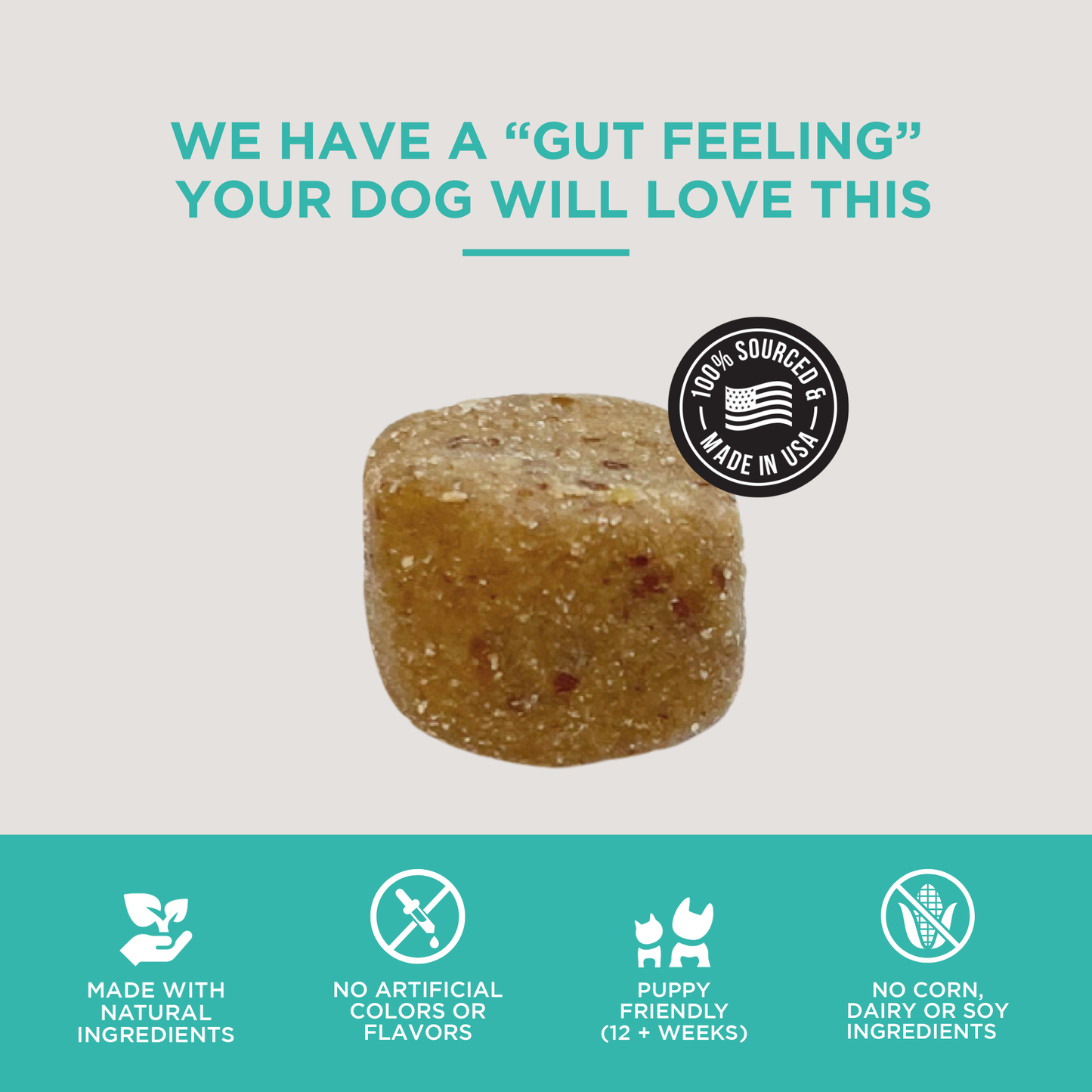 The Only Digestive Support Soft Chews Dogs Need: 120 count jar
