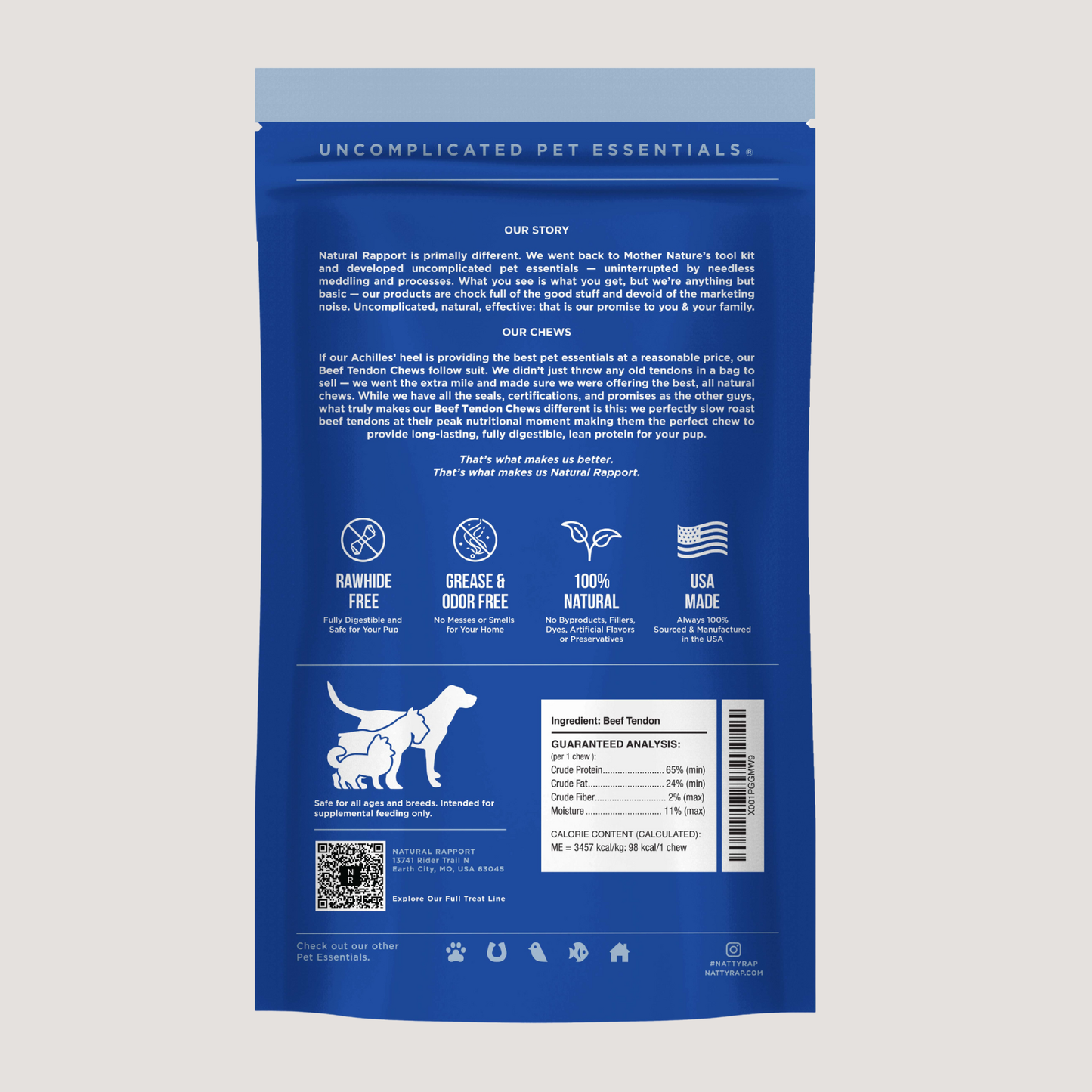 The Only Beef Tendon Chews Dogs Need: Regular - 10 count