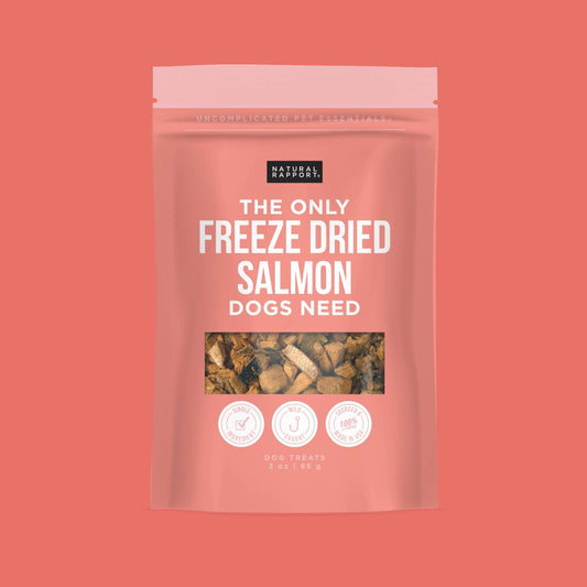 The Only Freeze Dried Salmon Dogs Need: 3 ounce