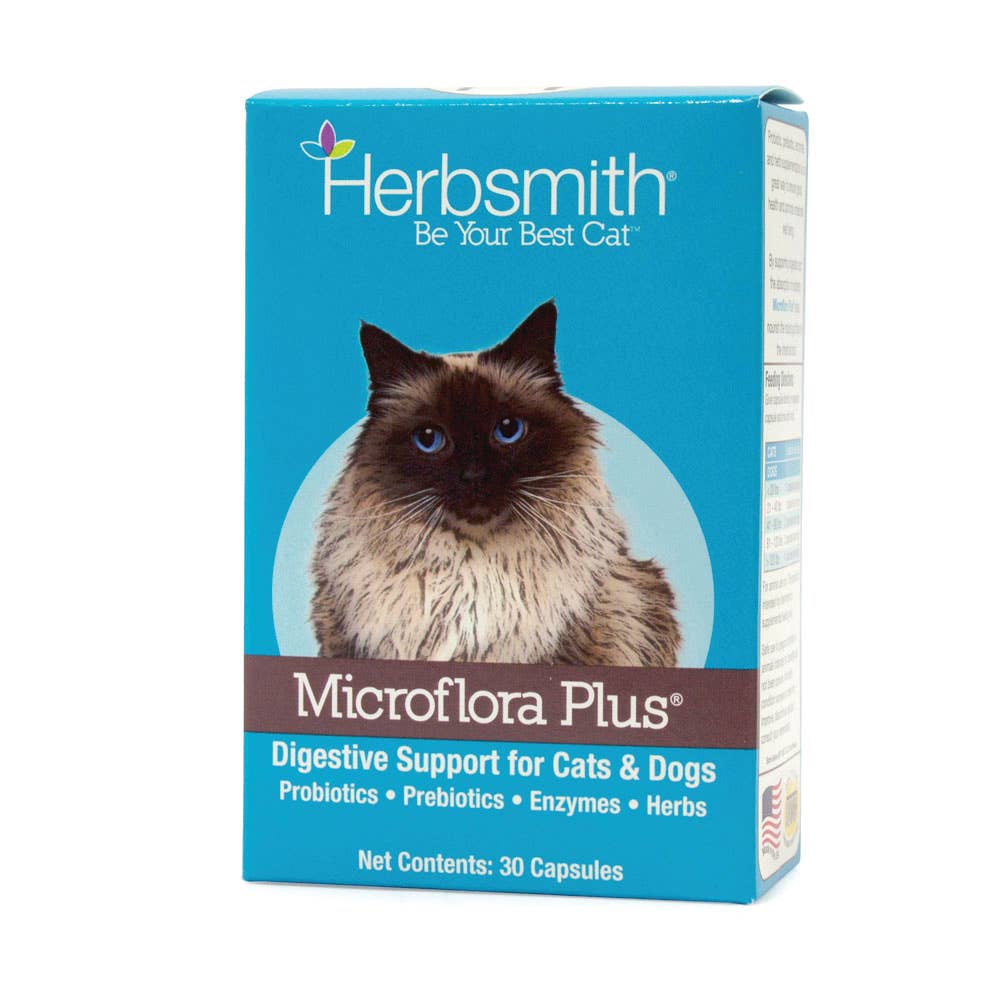 Microflora Plus - Digestive Aid for Dogs & Cats: 120 Capsules