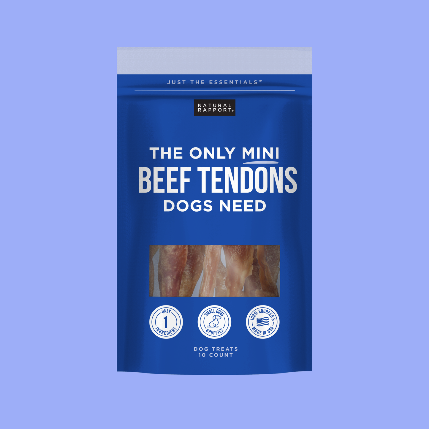 The Only Beef Tendon Chews Dogs Need: Regular - 10 count