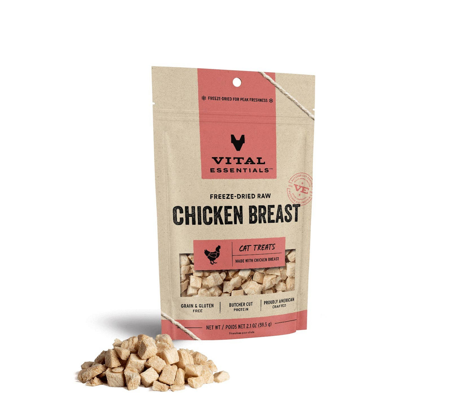 Vital Essentials Freeze-Dried Raw Chicken Breast Cat Treats