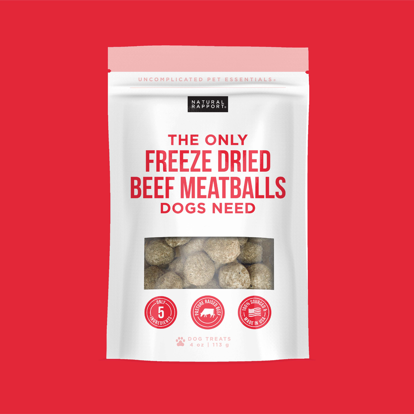 The Only Freeze Dried Beef Meatballs Dogs Need