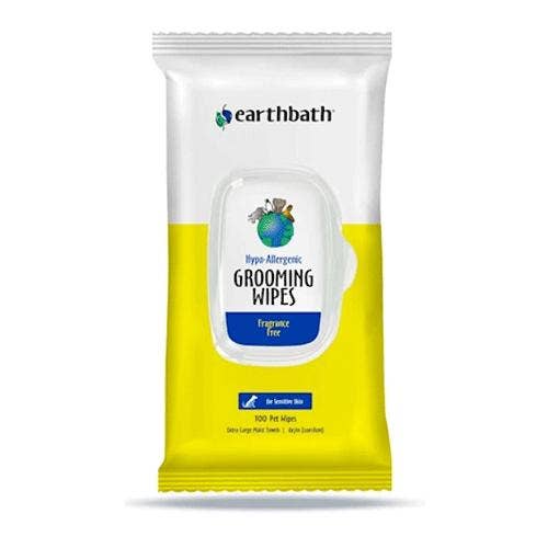 Earthbath Grooming Wipes Hypo-Allergenic 100ct