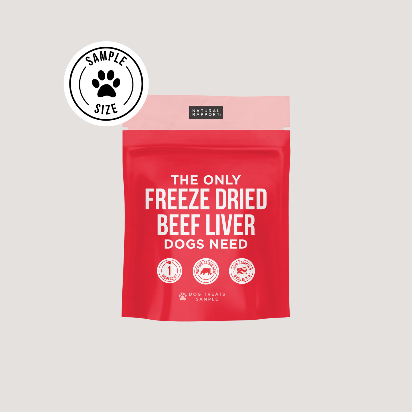 The Only Freeze Dried Beef Liver Dogs Need: 8 oz bag
