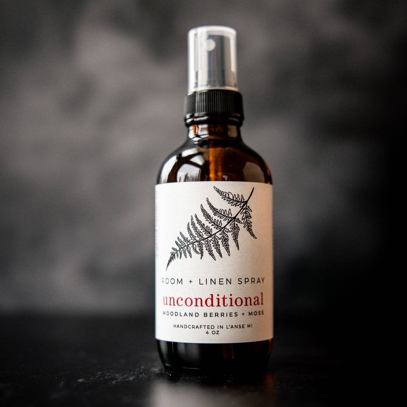 Unconditional room + linen spray