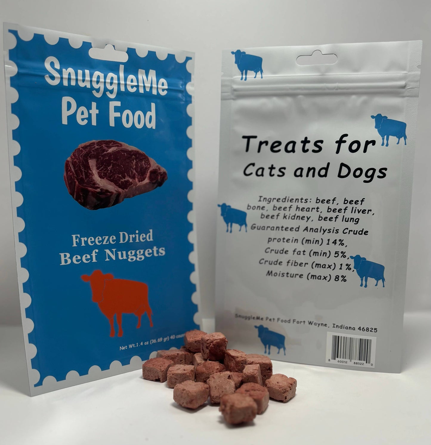 Snuggleme Freeze Dried Beef nuggets