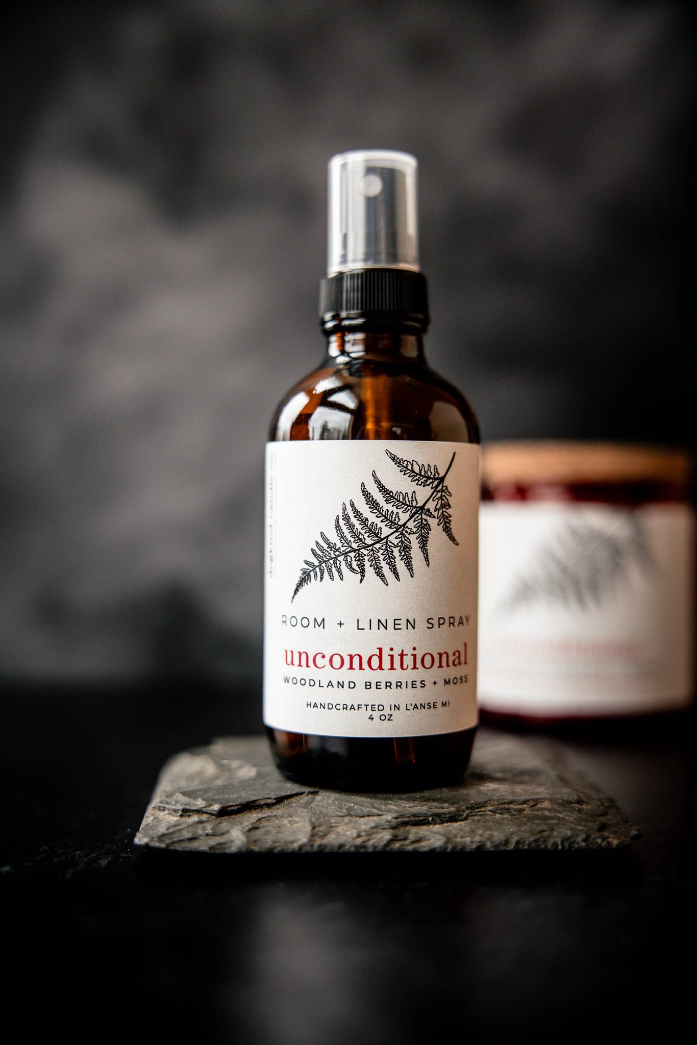 Unconditional room + linen spray