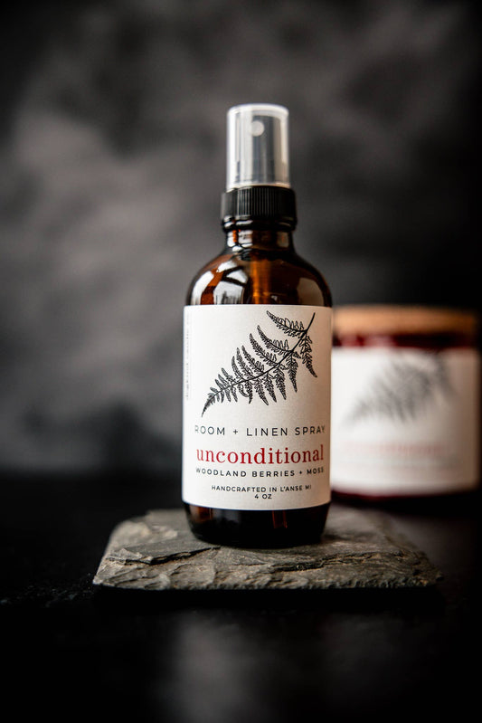 Unconditional room + linen spray