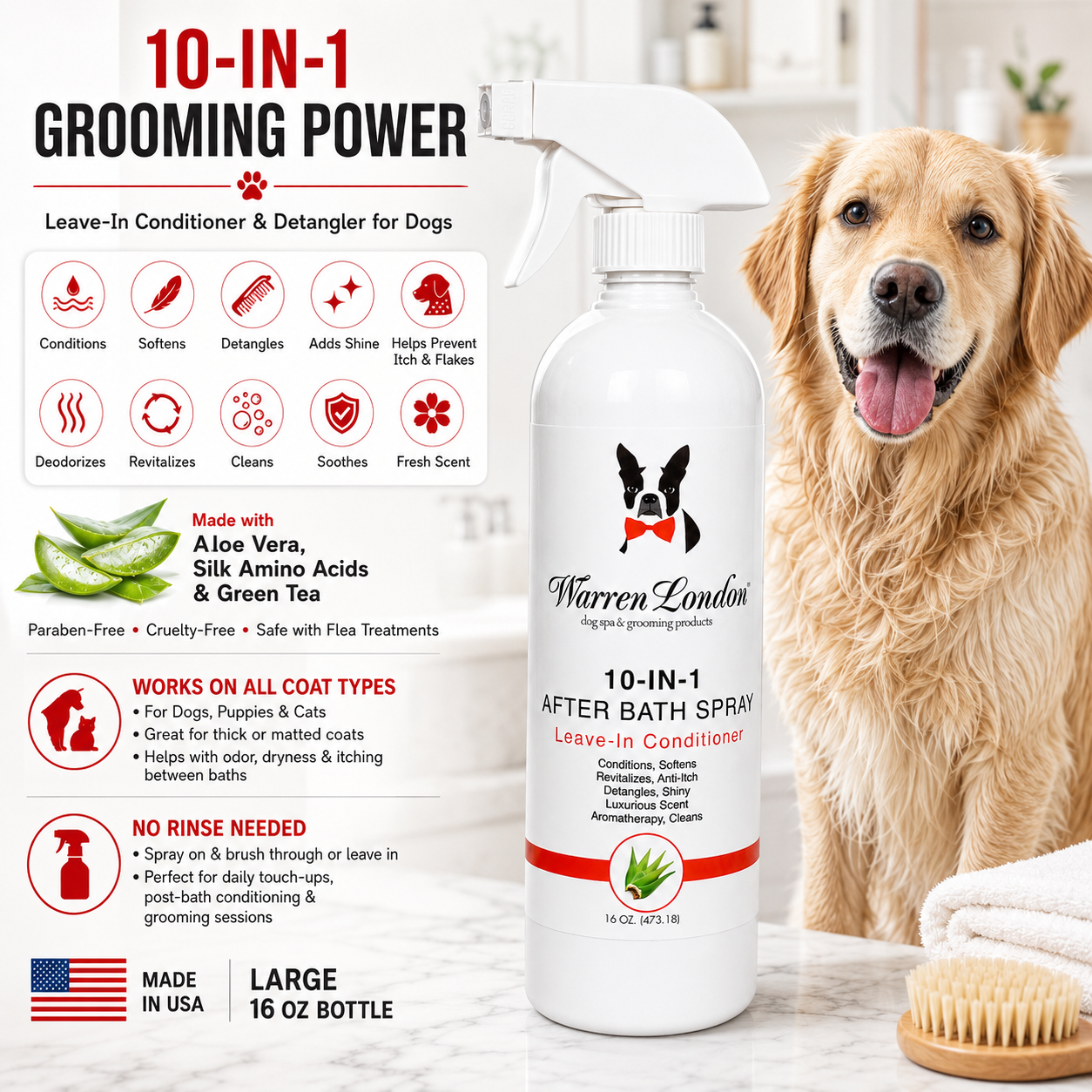 10-in-1 After Bath Spray - 3 Sizes: 4oz