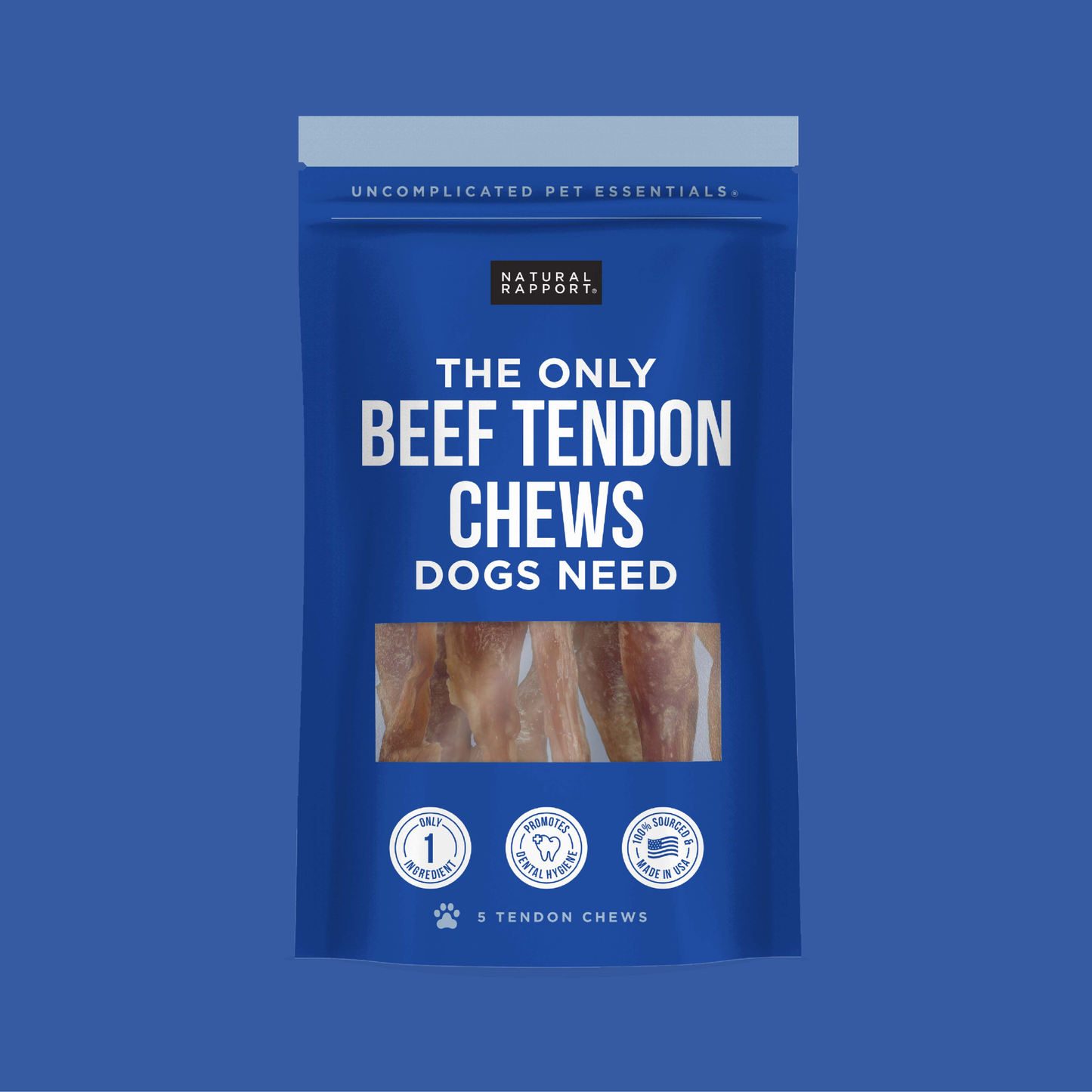 The Only Beef Tendon Chews Dogs Need: Regular - 10 count