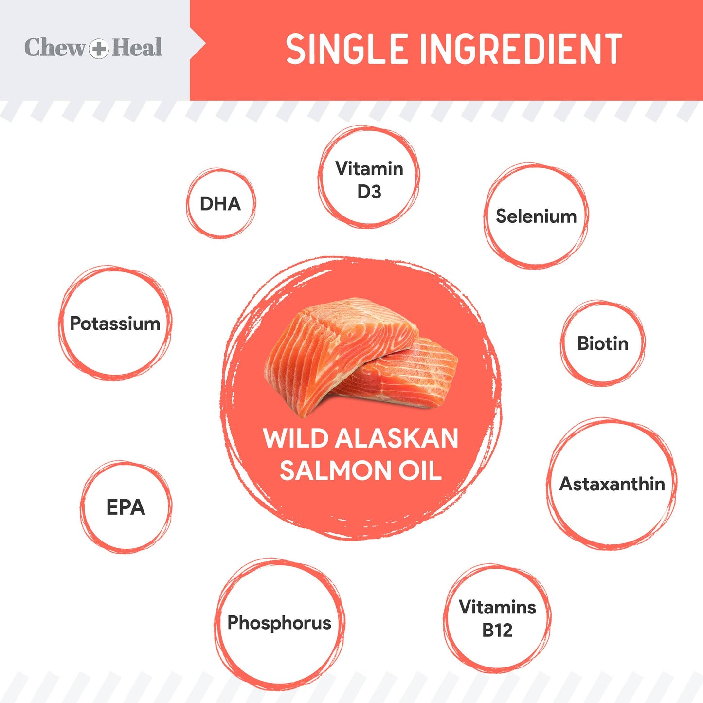 MSC-Certified Sustainable Pure Wild Alaskan Salmon Oil: Large