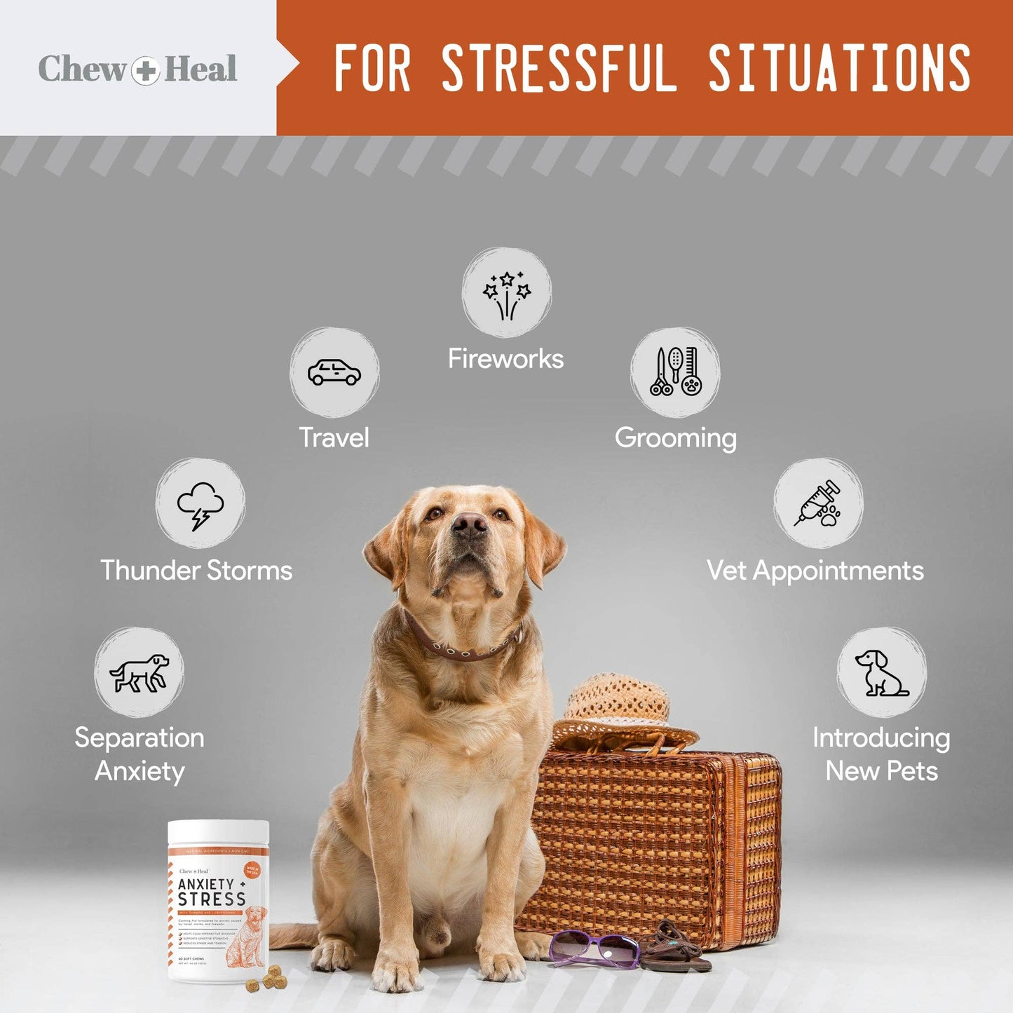 Calming Anxiety & Stress: 60 count