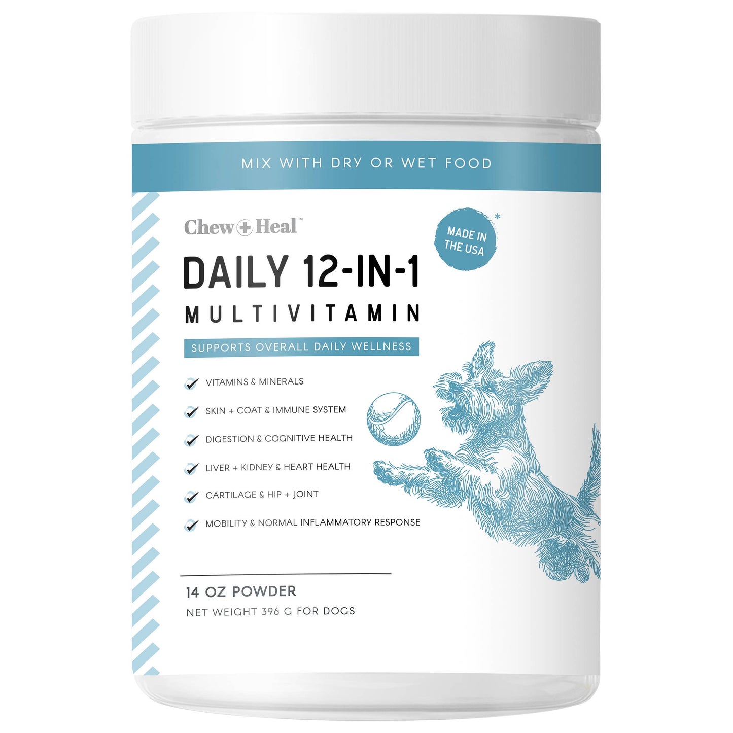 Daily 12-In-1 Multivitamin Powder for Dogs : Large