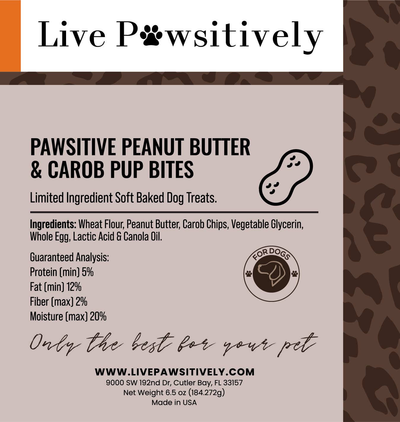 Pawsitive Peanut Butter & Carob Pup Bites