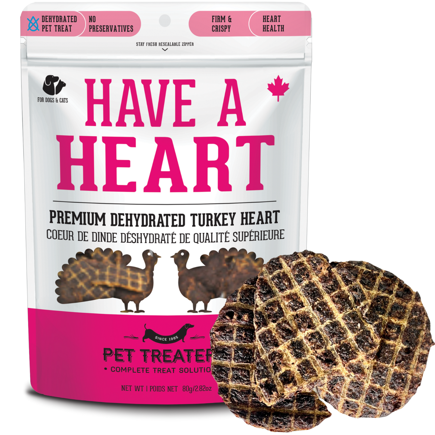 Turkey Heart - Premium Dehydrated Pet Treat  High Protein