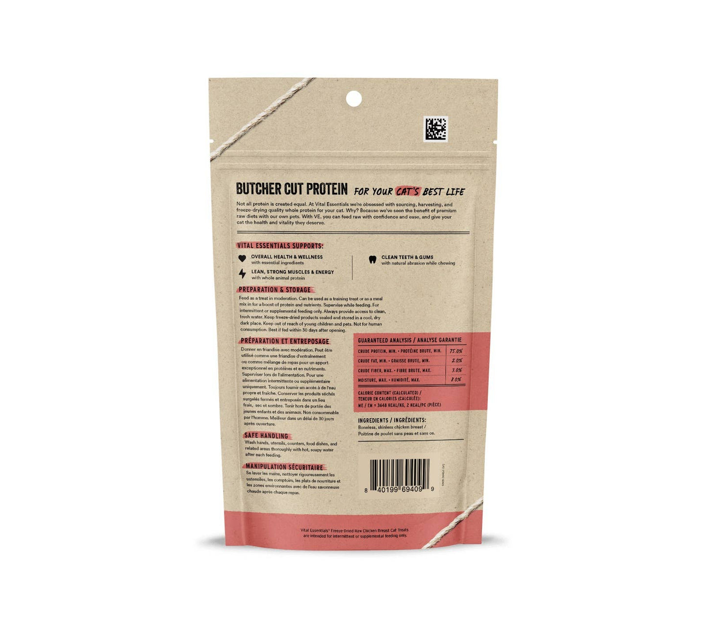 Vital Essentials Freeze-Dried Raw Chicken Breast Cat Treats