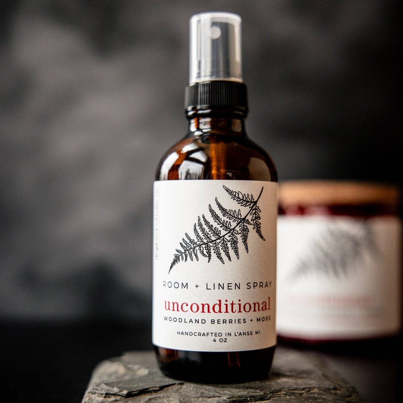 Unconditional room + linen spray