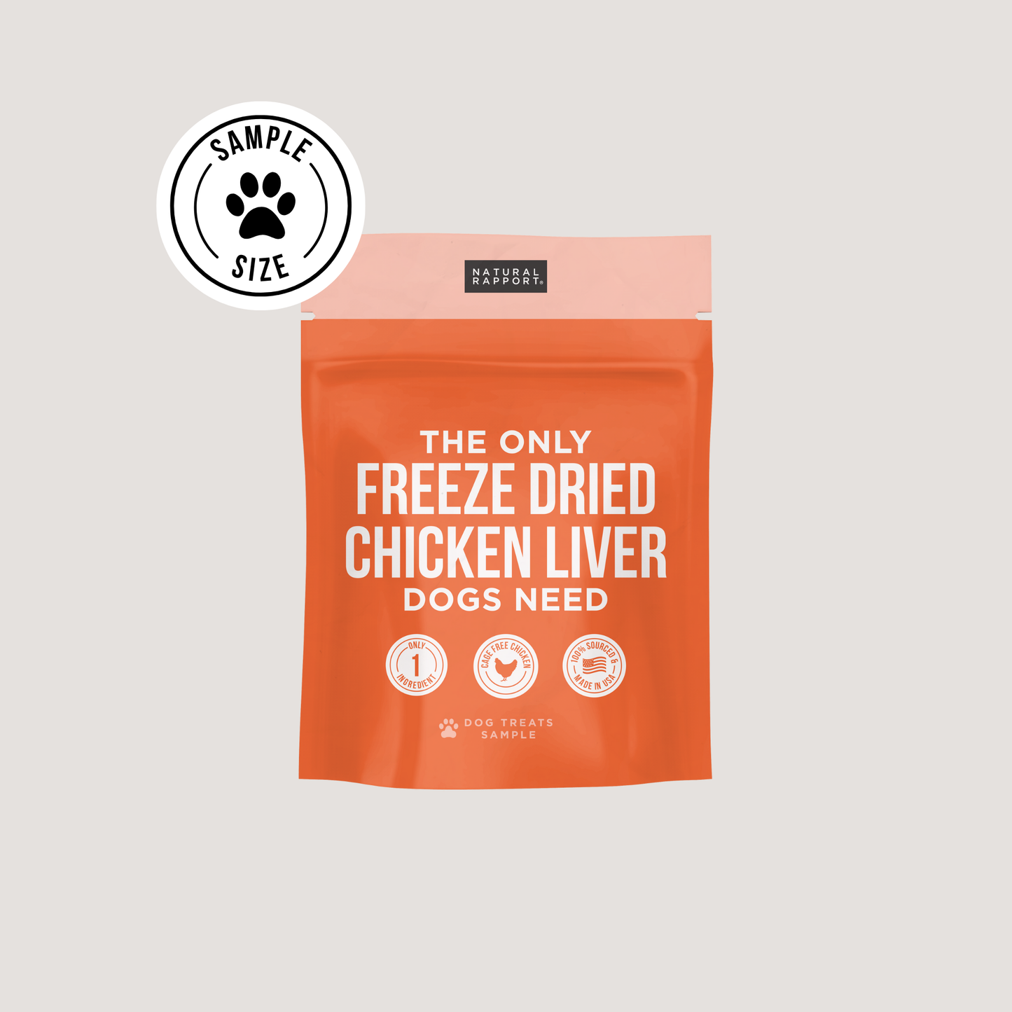 The Only Freeze Dried Chicken Liver Dogs Need: 8 oz bag