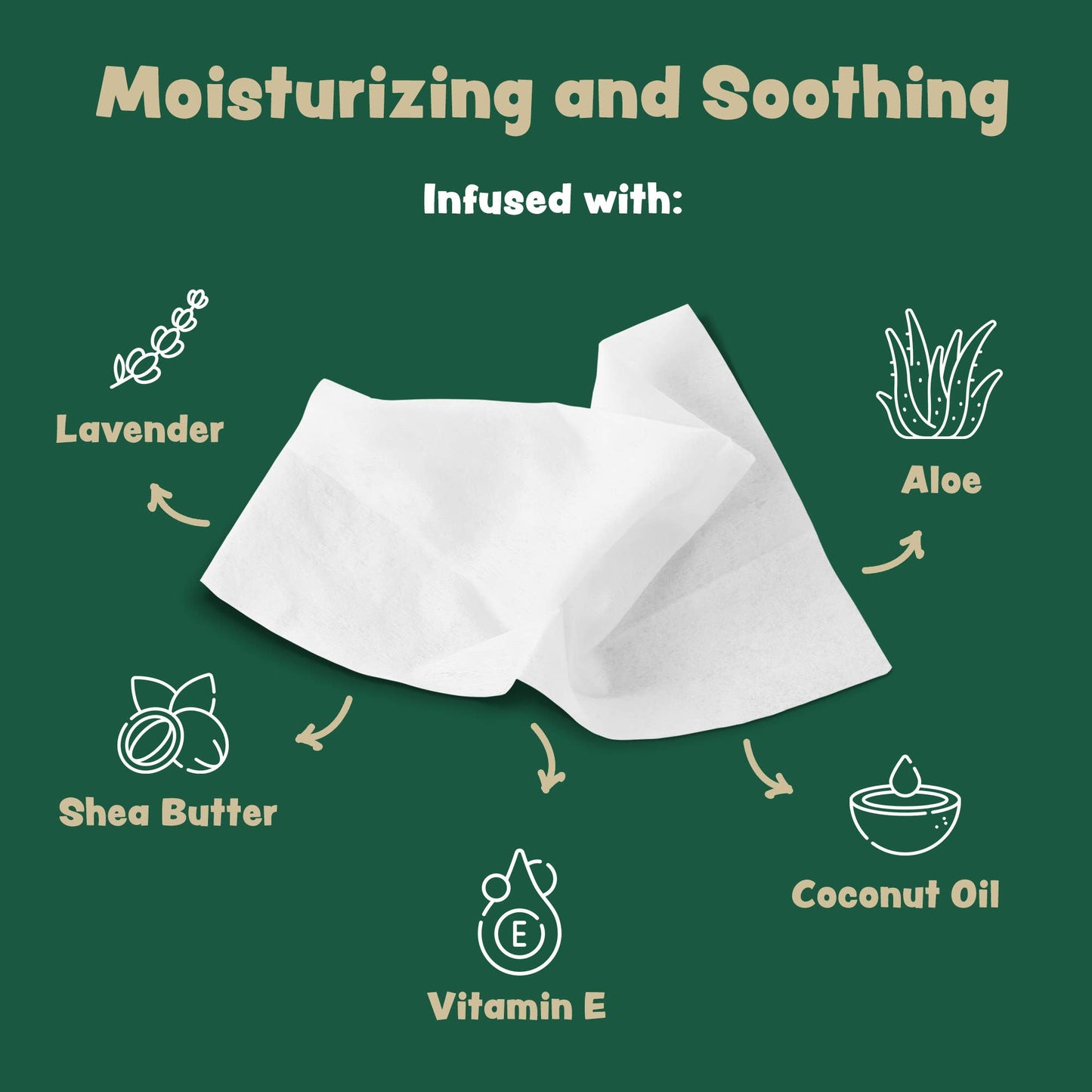 Extra Thick Herbal-Infused Dog Grooming Wipes - 100 Wipes