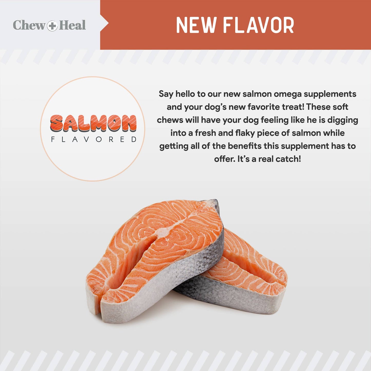 Salmon Flavored Omega Skin + Coat Soft Chews, 180 Count