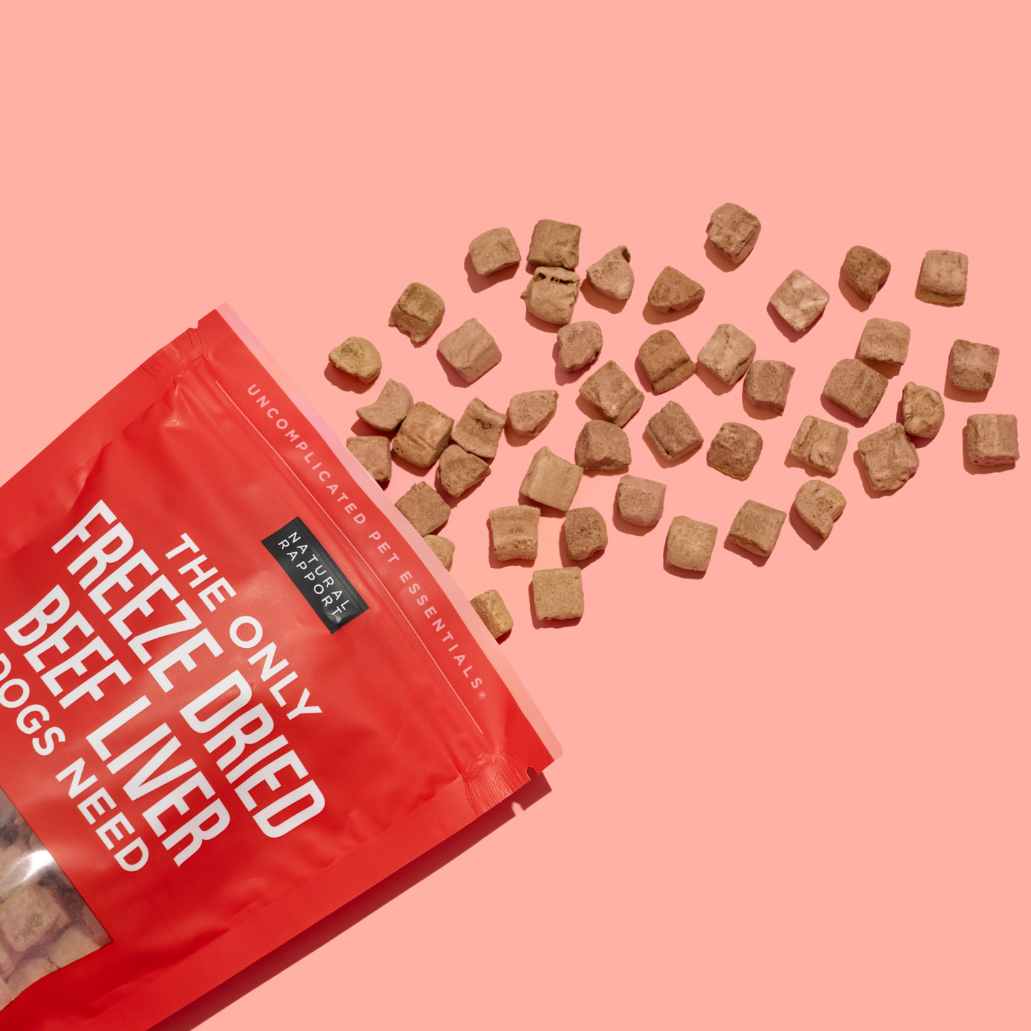 The Only Freeze Dried Beef Liver Dogs Need: 8 oz bag