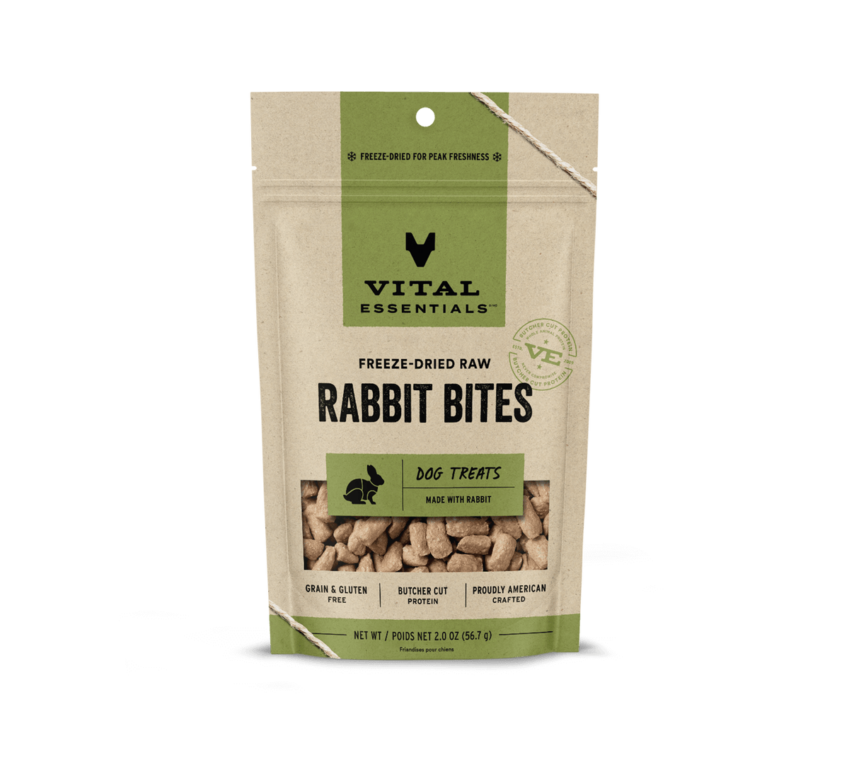 Vital Essentials Rabbit Vital Essentials Rabbit Bites FD Dog Treats 2 oz – Tropical Tails ...